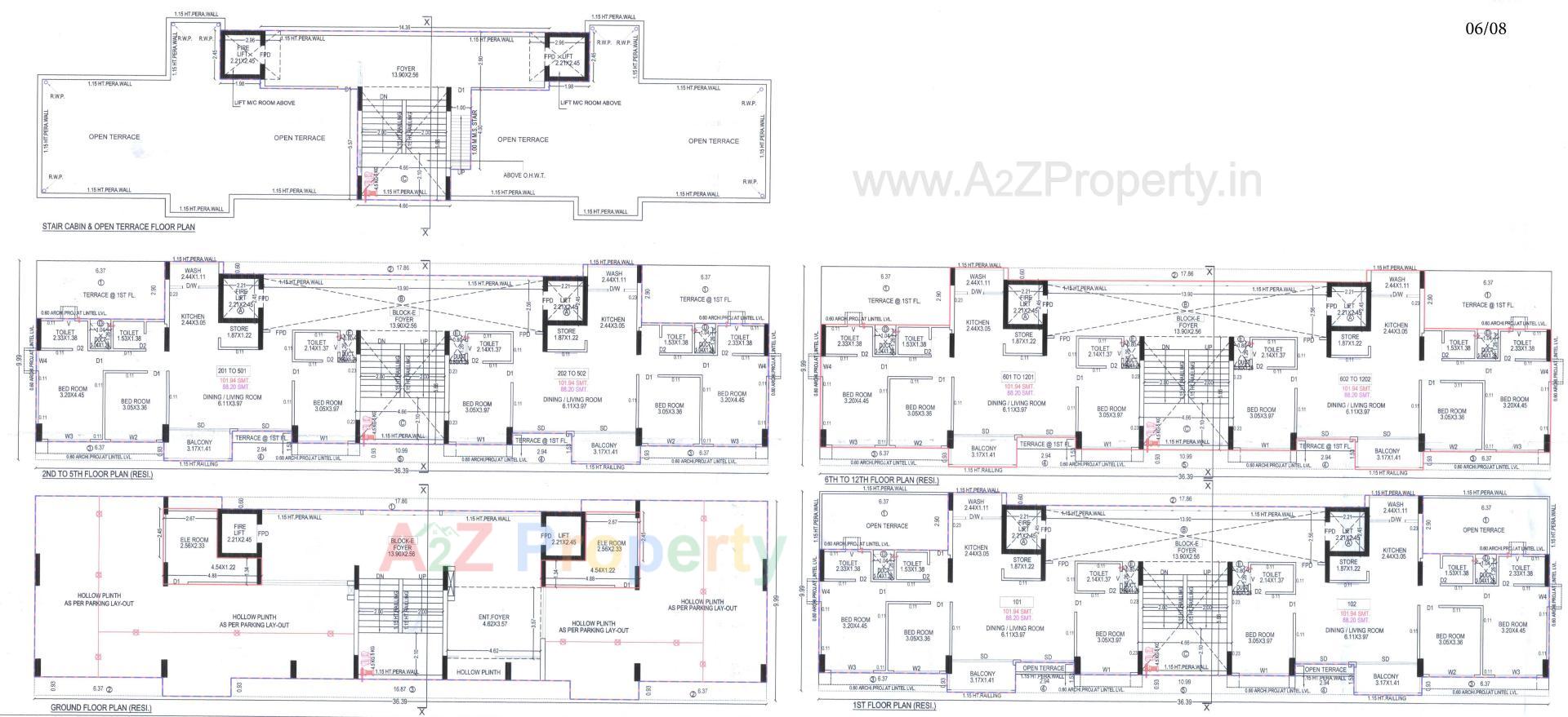 Layout of real estate project Karnavati Infinity Living Block located at Ahmedabad, Ahmedabad, Gujarat