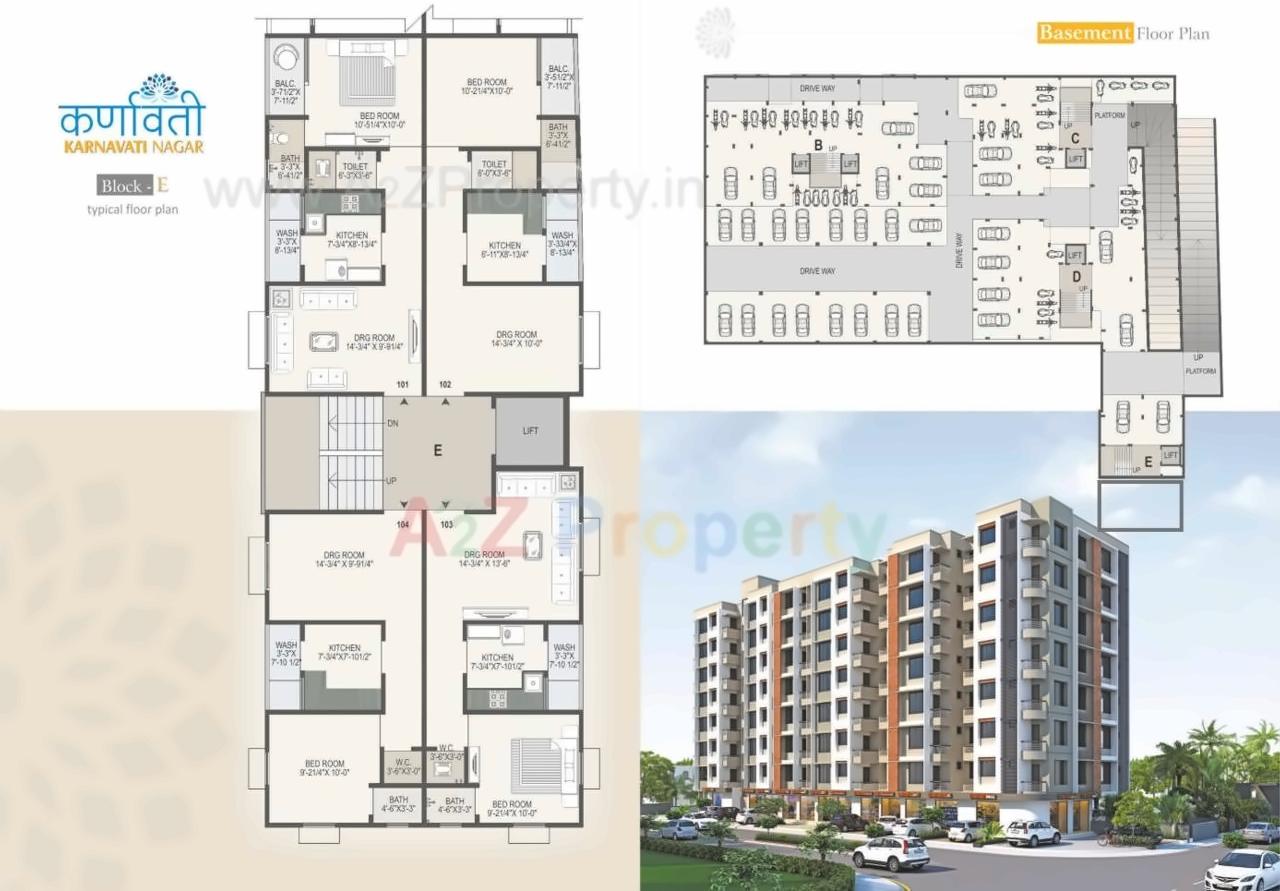 Layout of real estate project Karnavati Nagar located at Acher, Ahmedabad, Gujarat