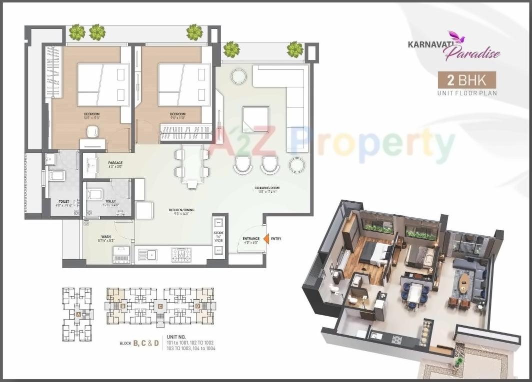 Layout of real estate project Karnavati Paradise located at Ahmedabad, Ahmedabad, Gujarat