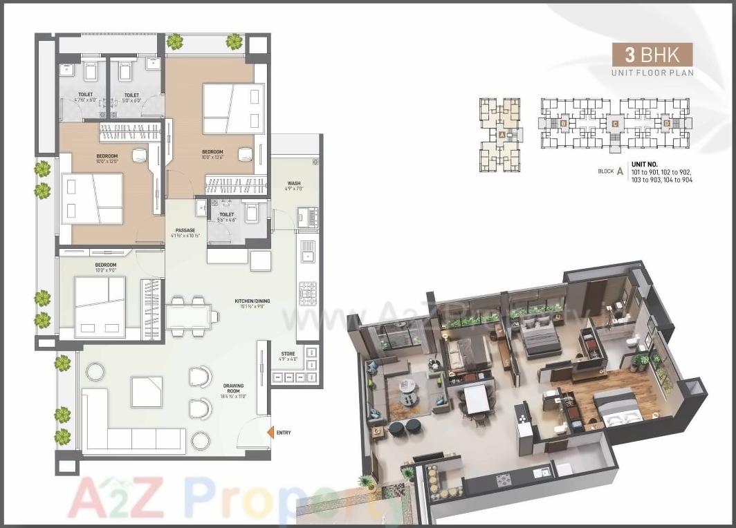Layout of real estate project Karnavati Paradise located at Ahmedabad, Ahmedabad, Gujarat