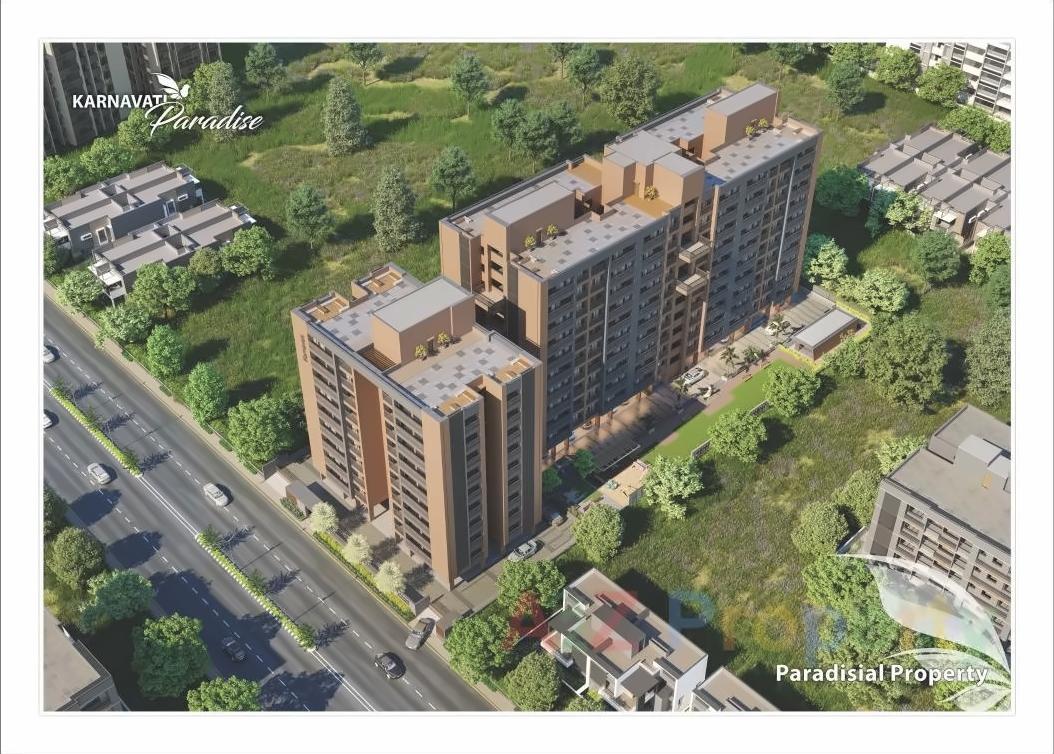 3D Elevation of real estate project Karnavati Paradise located at Ahmedabad, Ahmedabad, Gujarat
