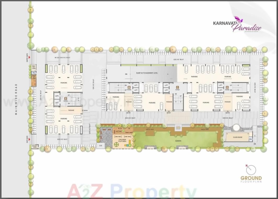 Layout of real estate project Karnavati Paradise located at Ahmedabad, Ahmedabad, Gujarat