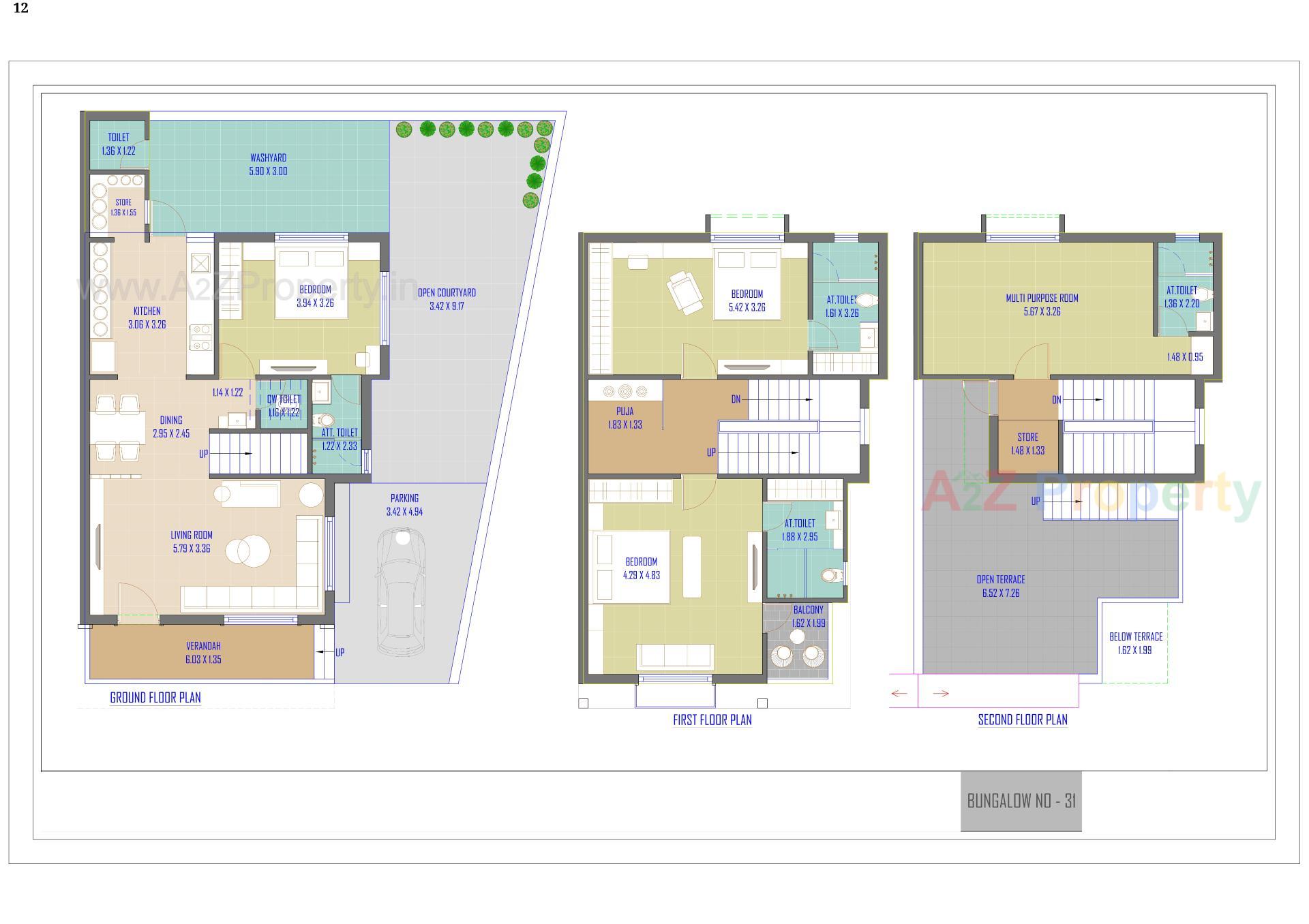 Layout of real estate project Karnavati Parisar located at Vatva, Ahmedabad, Gujarat