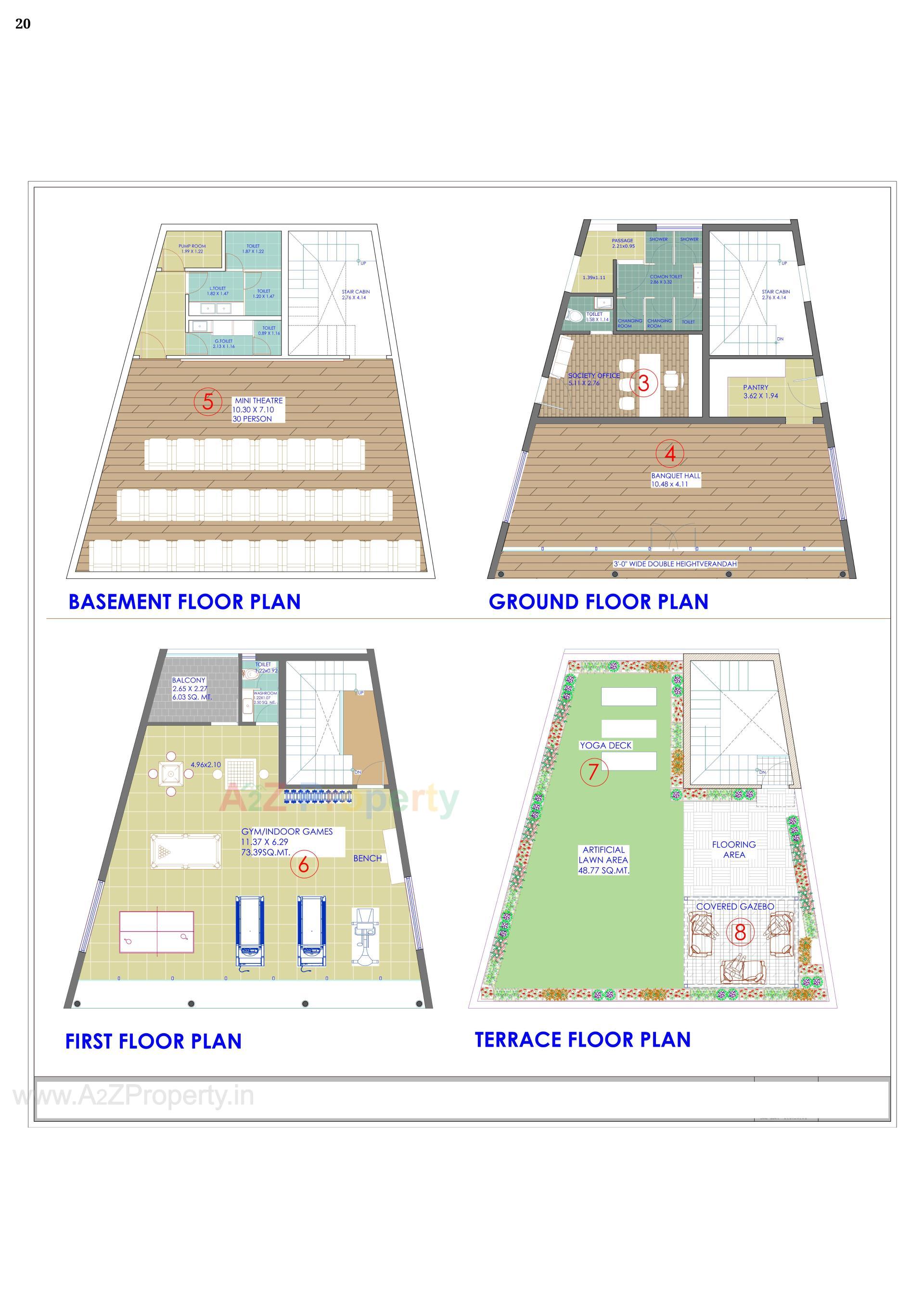 Layout of real estate project Karnavati Parisar located at Vatva, Ahmedabad, Gujarat