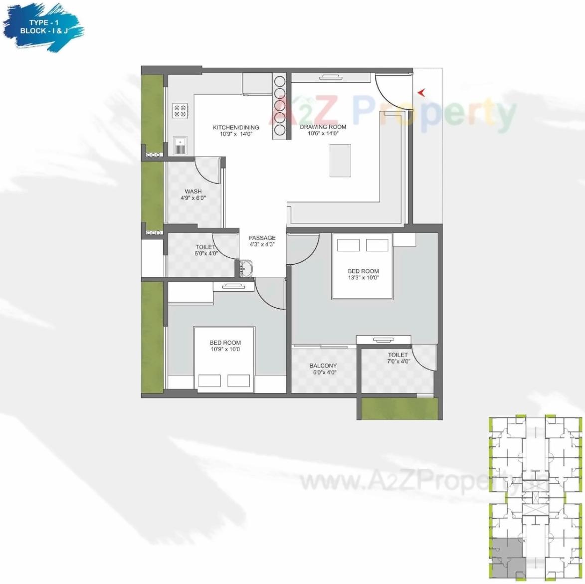 Layout of real estate project Karnavati Riviera located at Ramol, Ahmedabad, Gujarat