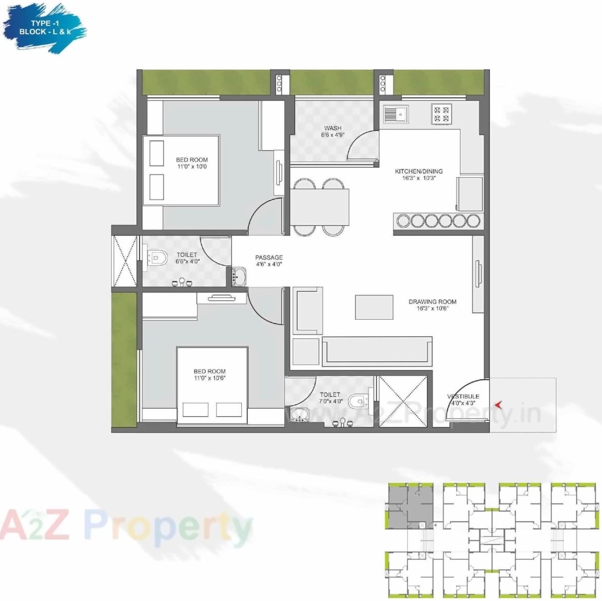 Layout of real estate project Karnavati Riviera located at Ramol, Ahmedabad, Gujarat