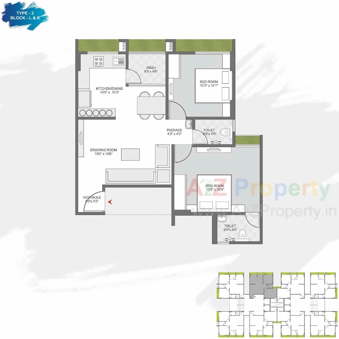 Layout of real estate project Karnavati Riviera located at Ramol, Ahmedabad, Gujarat