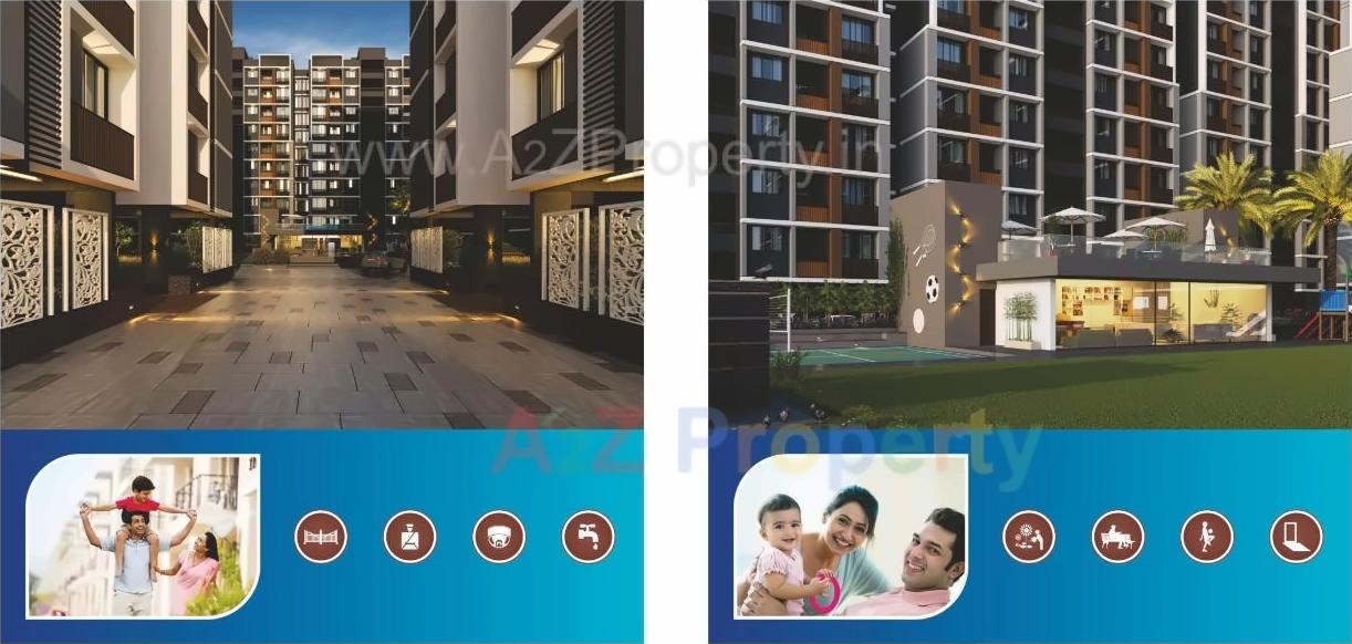 3D Elevation of real estate project Karnavati Riviera located at Ramol, Ahmedabad, Gujarat