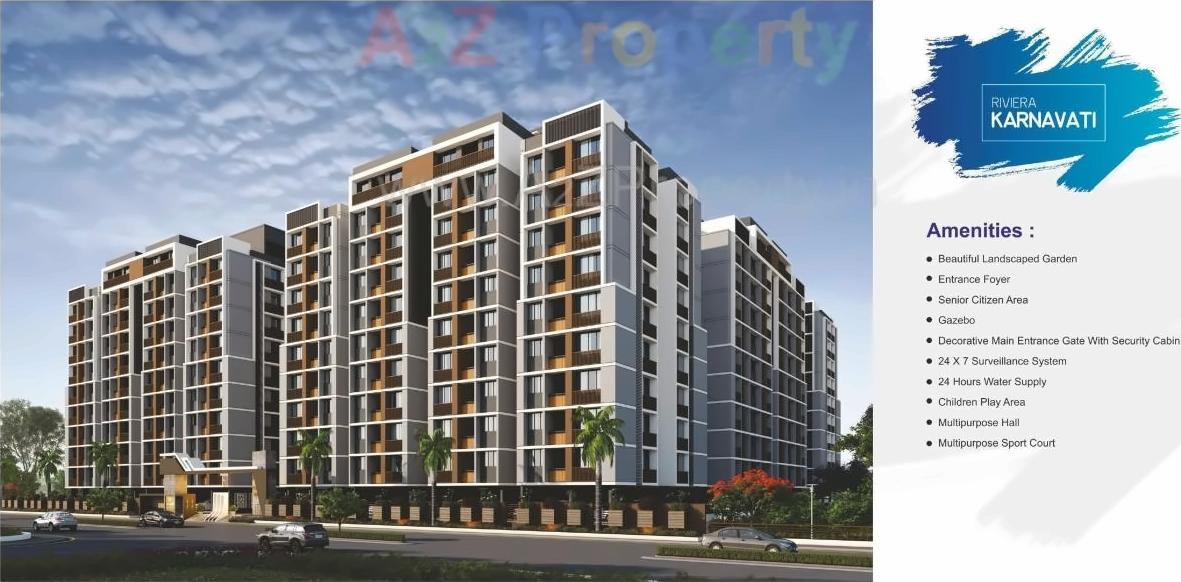 3D Elevation of real estate project Karnavati Riviera located at Ramol, Ahmedabad, Gujarat
