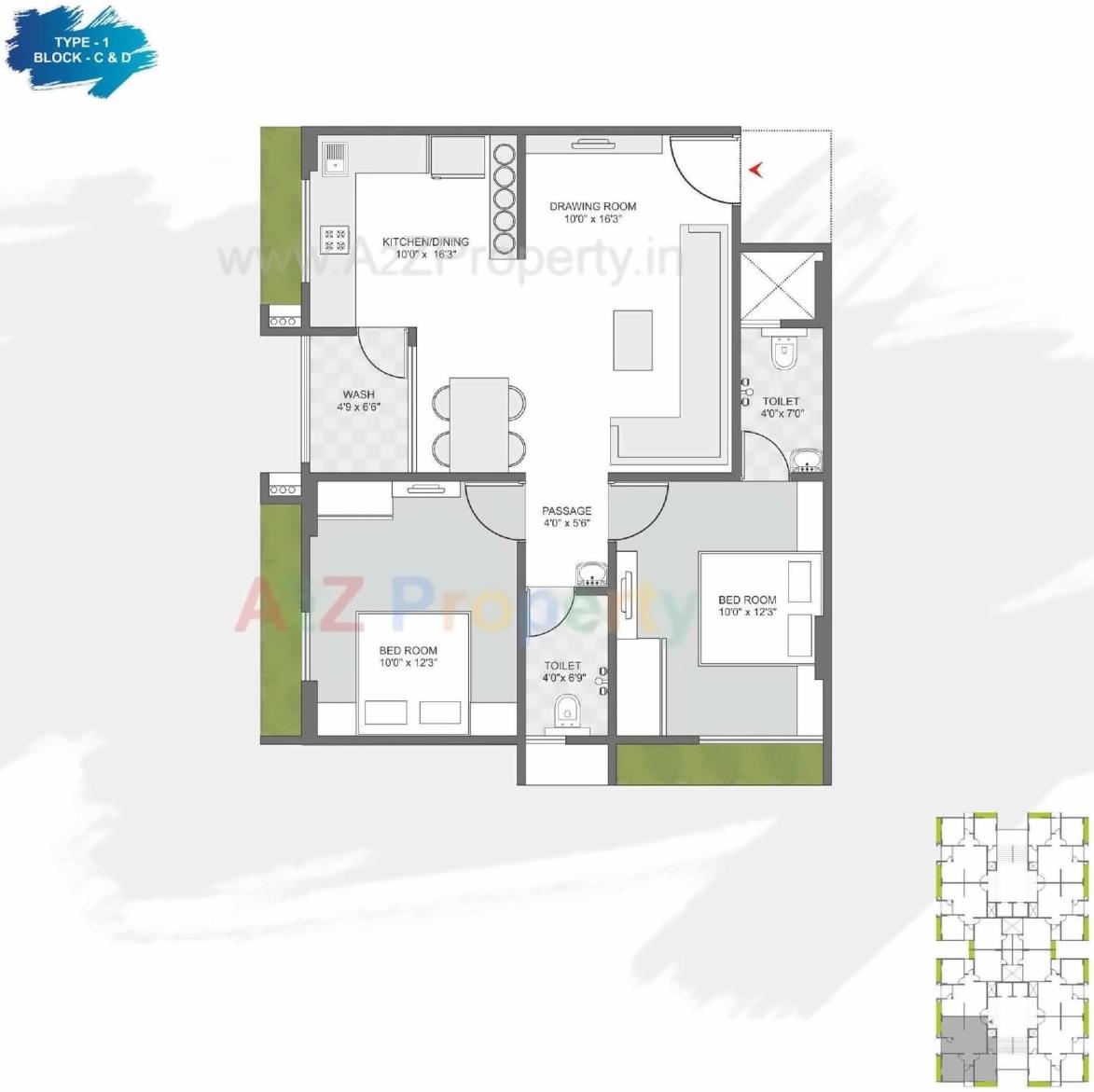 Layout of real estate project Karnavati Riviera located at Ramol, Ahmedabad, Gujarat