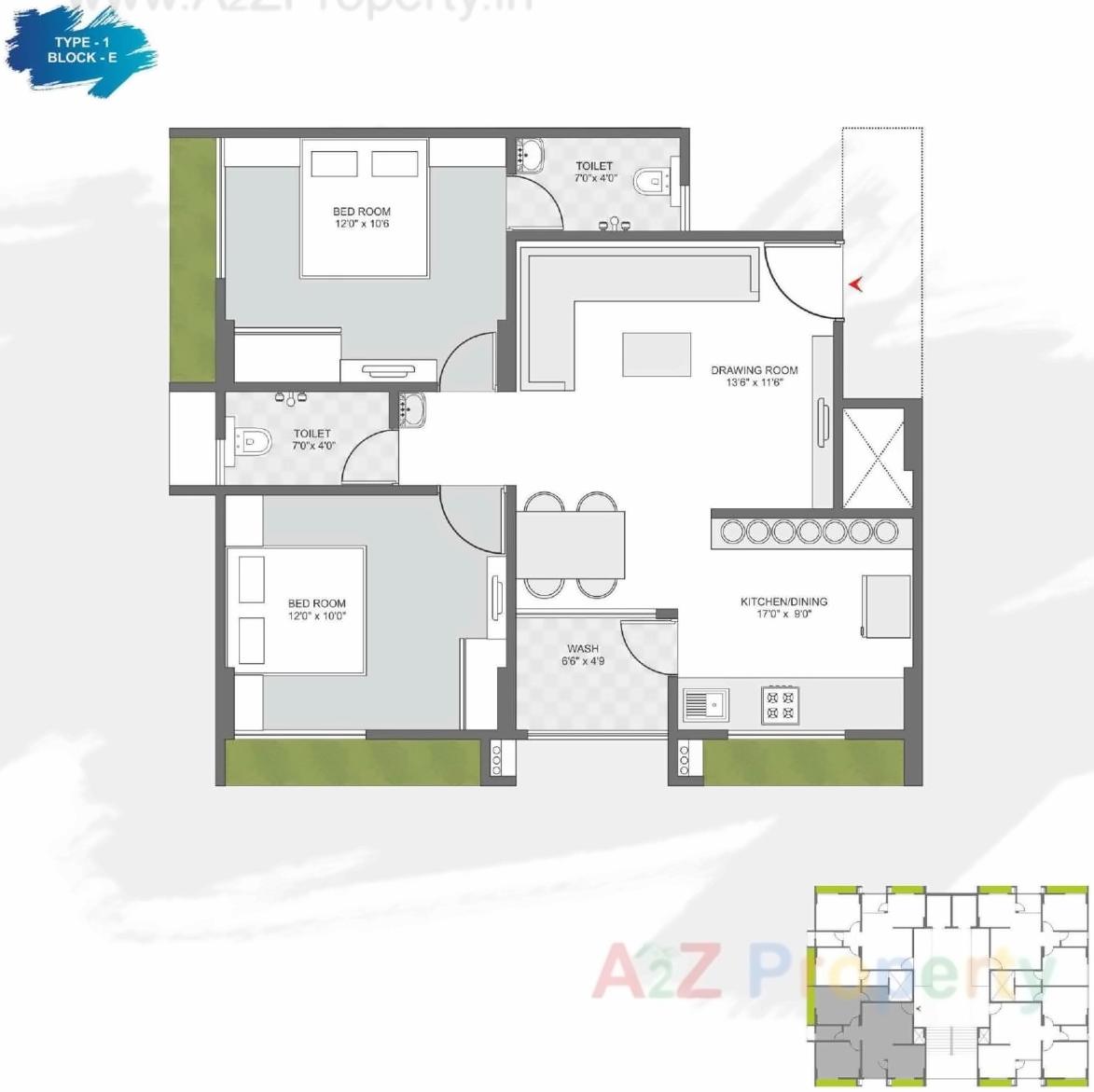 Layout of real estate project Karnavati Riviera located at Ramol, Ahmedabad, Gujarat