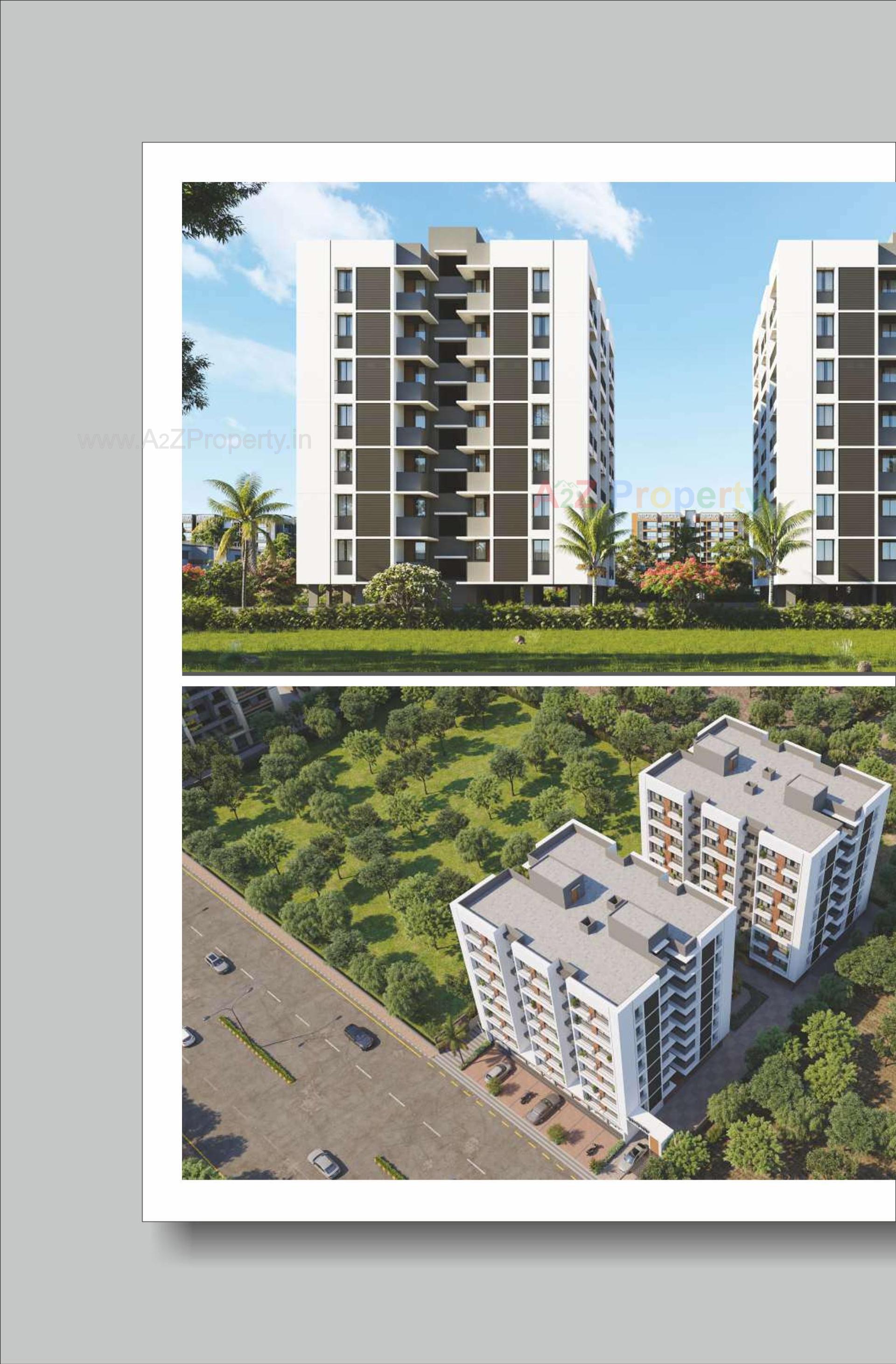 3D Elevation of real estate project Kashi Hills located at Enasan, Ahmedabad, Gujarat