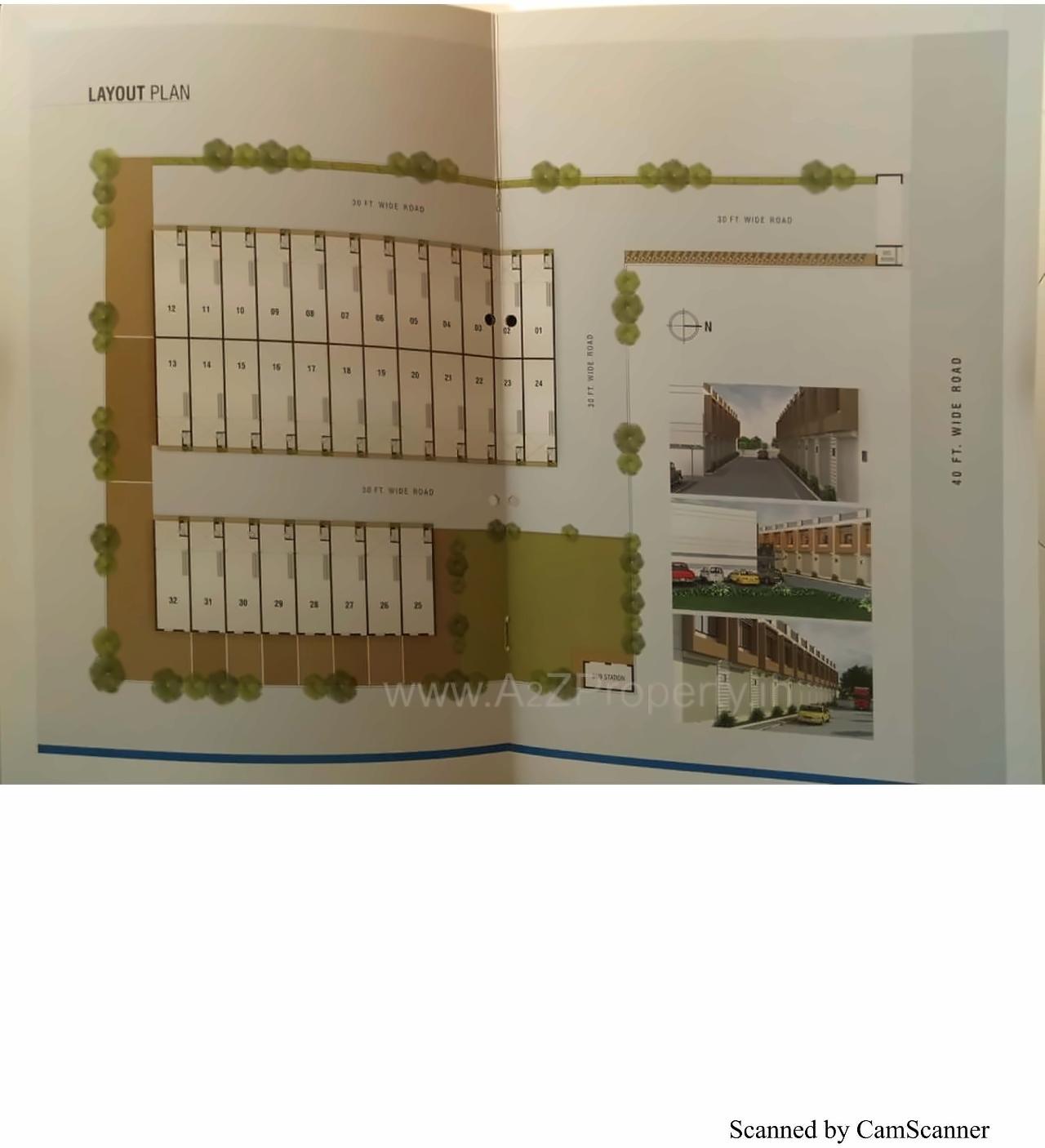 Layout of real estate project Kasturi Industrial Estate located at Odhav, Ahmedabad, Gujarat