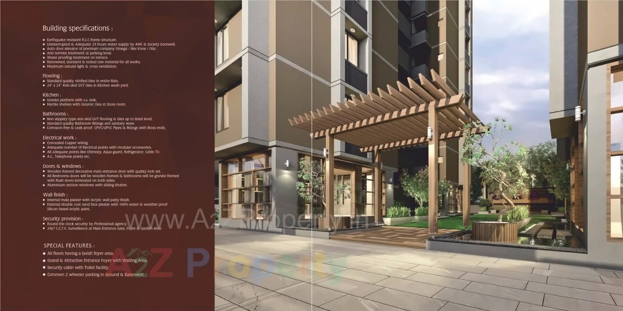 3D Elevation of real estate project Kautilya located at Tragad, Ahmedabad, Gujarat