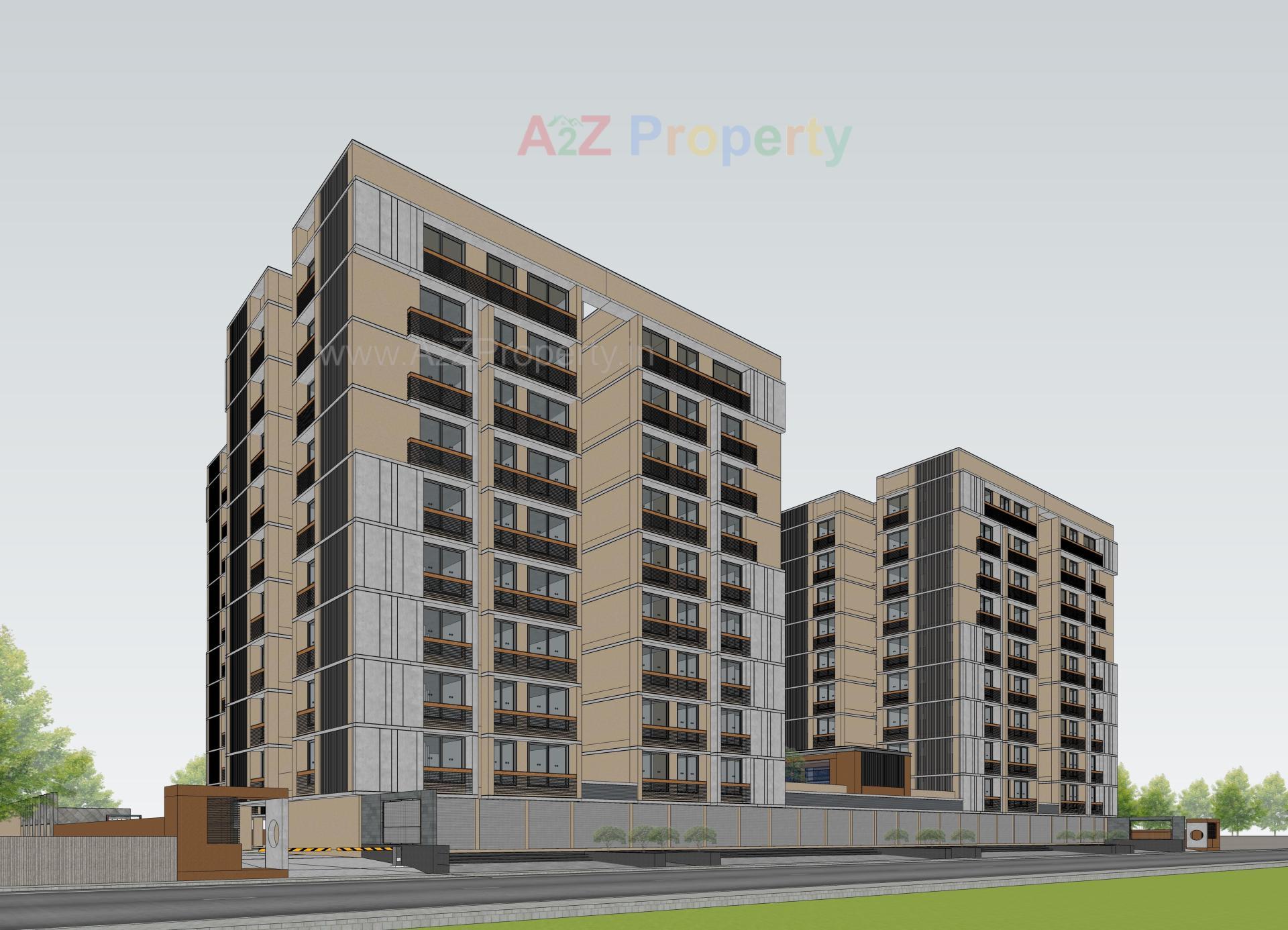 3D Elevation of real estate project Kautilya One located at Chandkheda, Ahmedabad, Gujarat