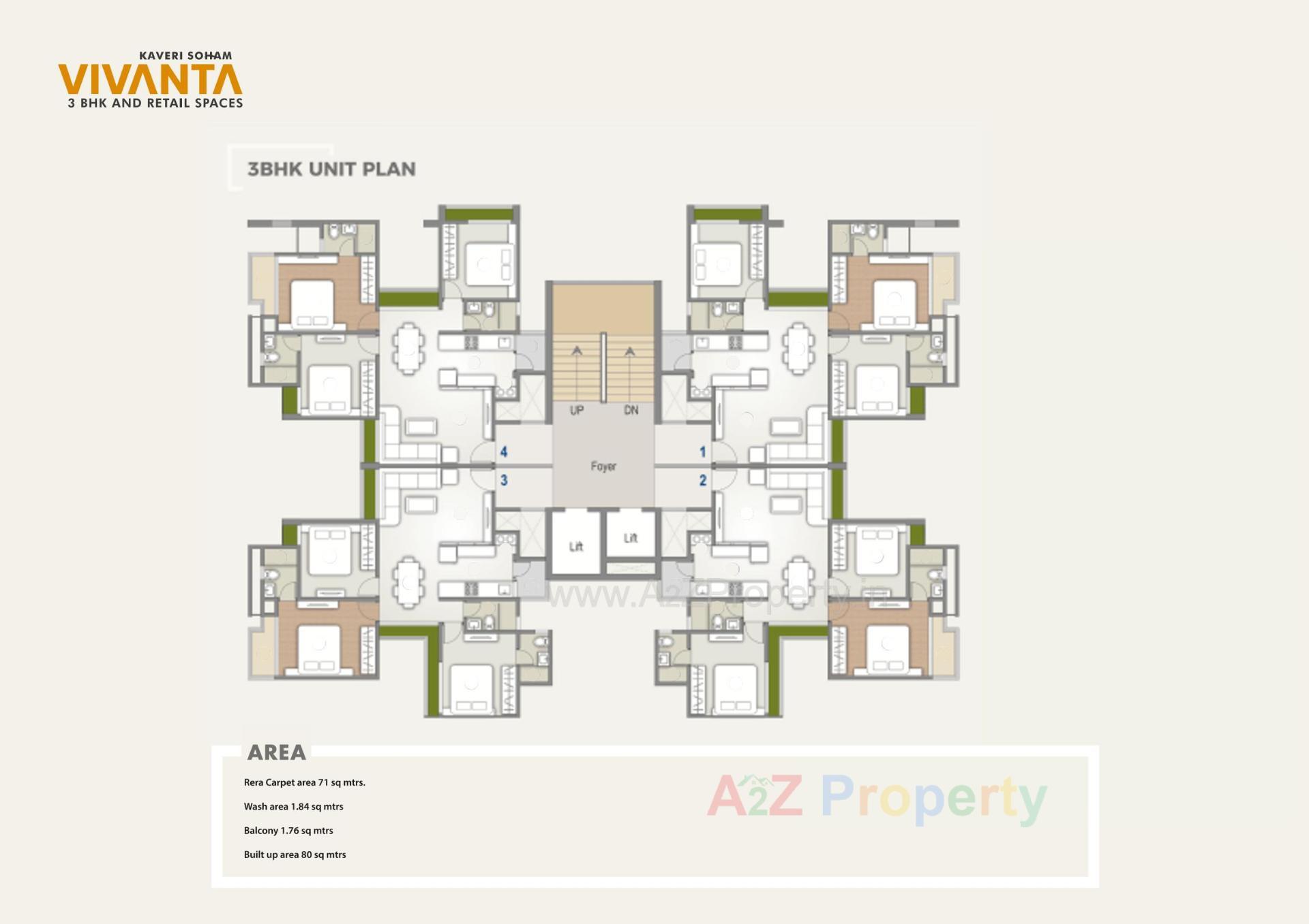 Layout of real estate project Kaveri Soham Vivanta located at Shilaj, Ahmedabad, Gujarat