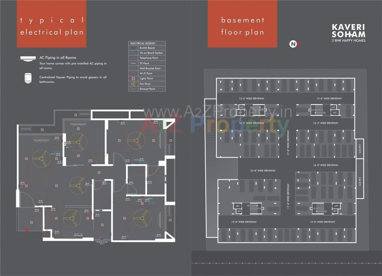 Layout of real estate project Kaveri Soham located at City, Ahmedabad, Gujarat