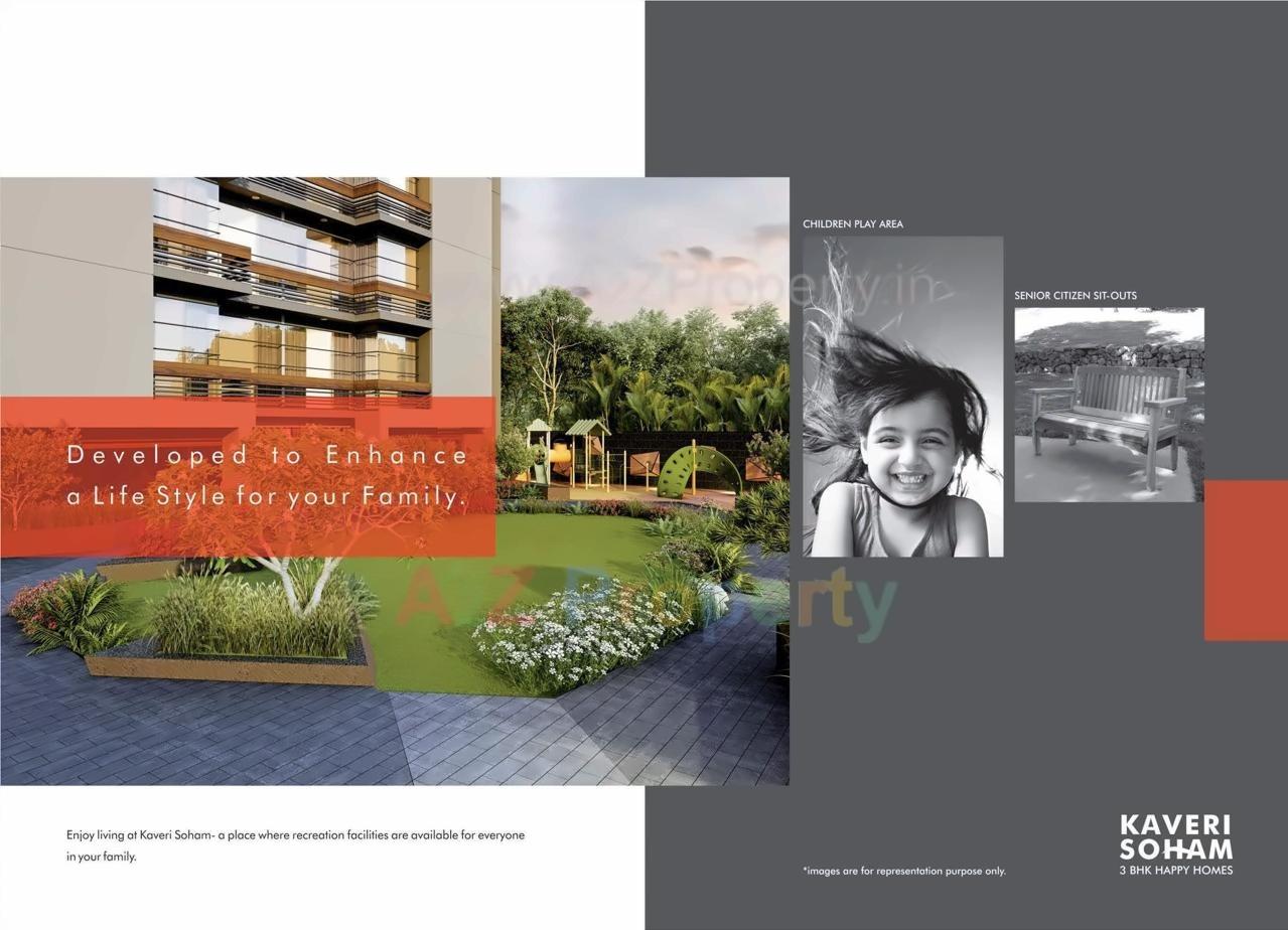3D Elevation of real estate project Kaveri Soham located at City, Ahmedabad, Gujarat