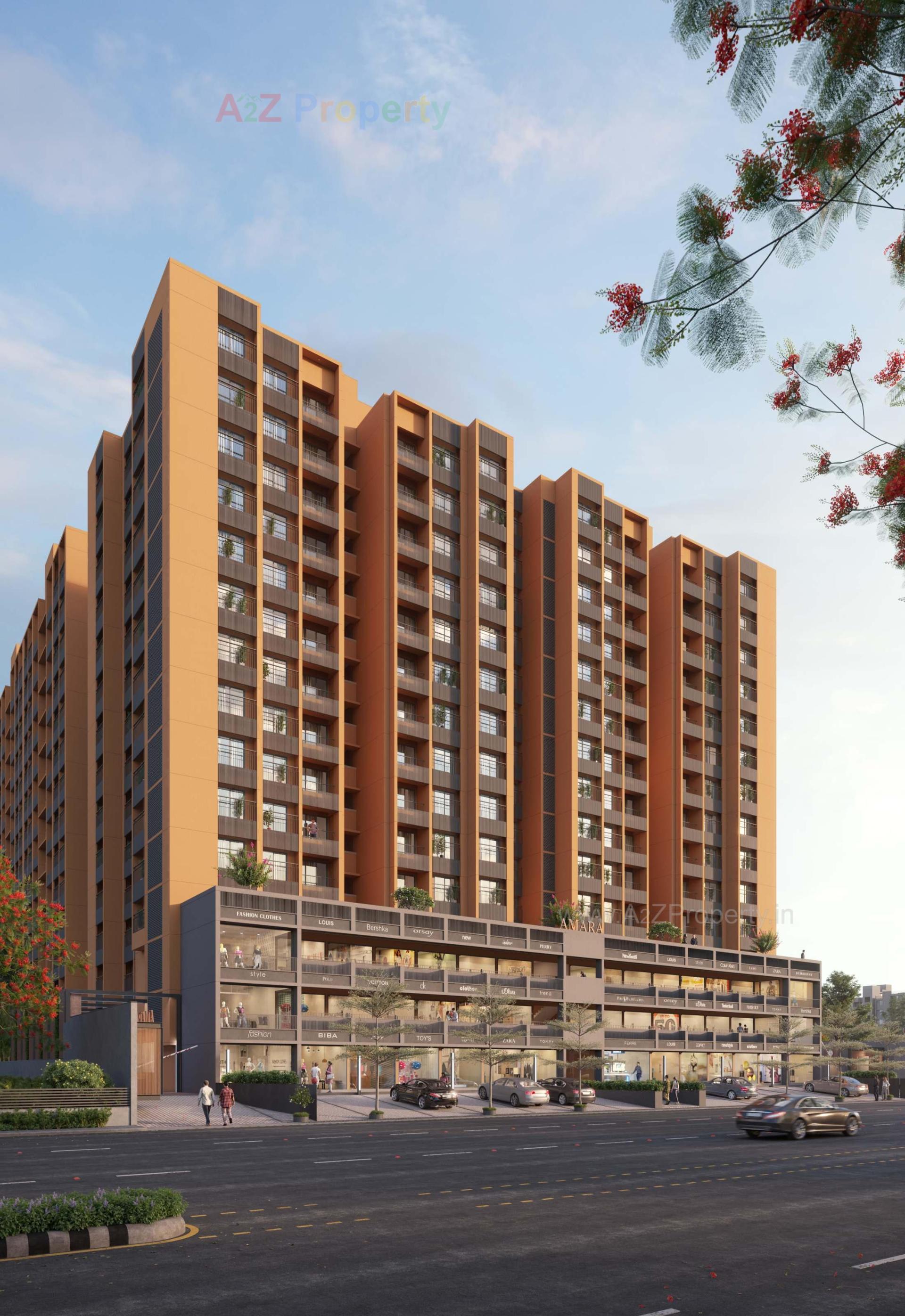 3D Elevation of real estate project Kavisha Amara located at Shela, Ahmedabad, Gujarat
