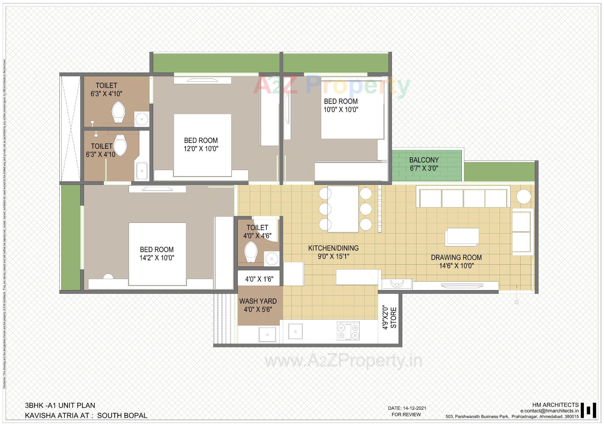 Layout of real estate project Kavisha Atria located at Shela, Ahmedabad, Gujarat