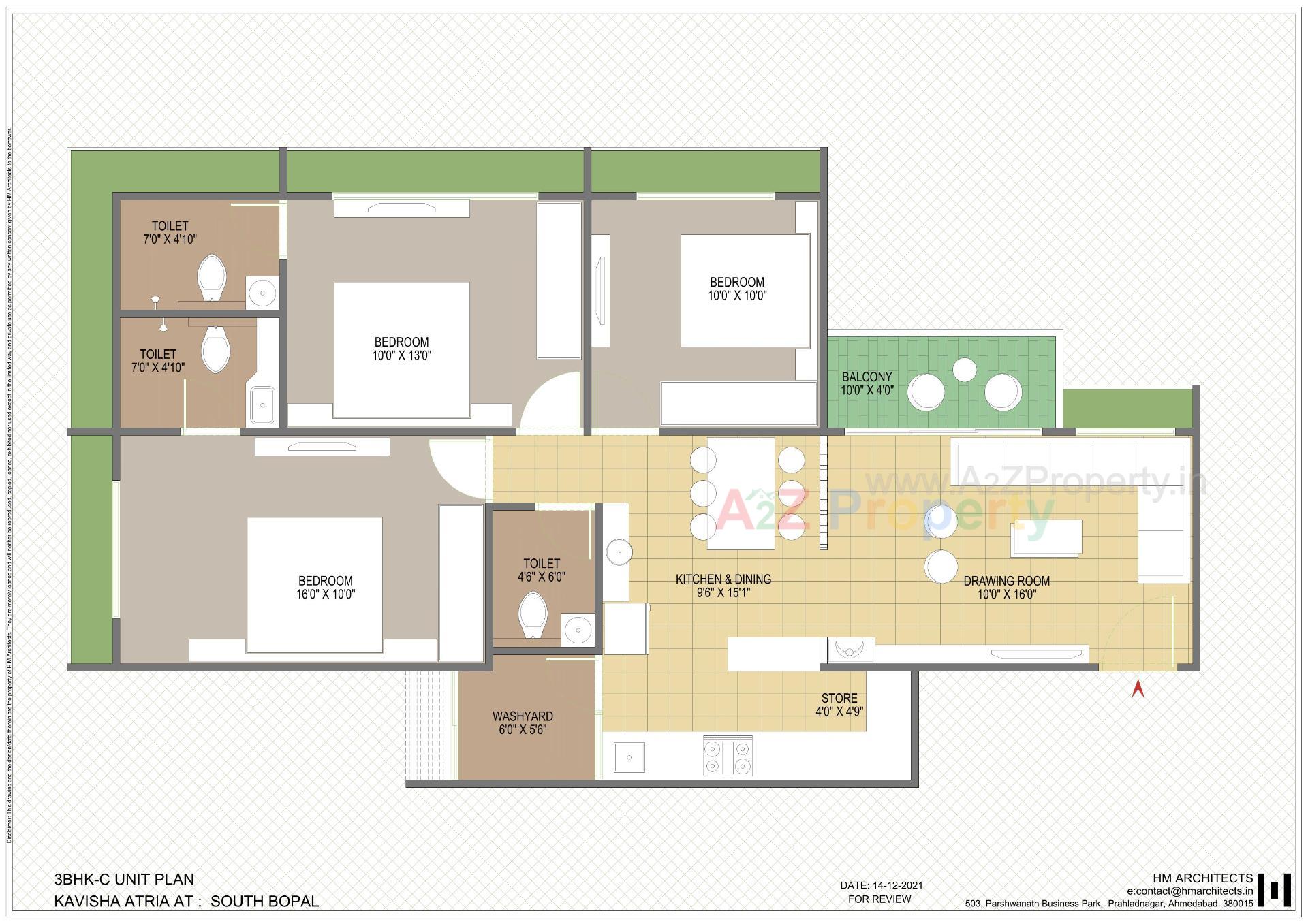 Layout of real estate project Kavisha Atria located at Shela, Ahmedabad, Gujarat