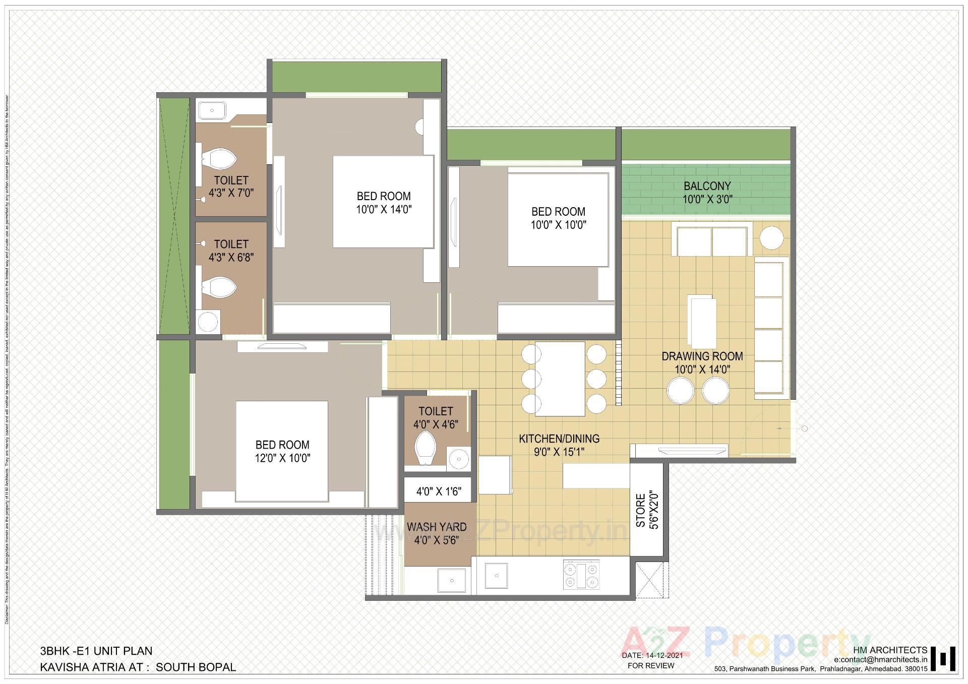 Layout of real estate project Kavisha Atria located at Shela, Ahmedabad, Gujarat
