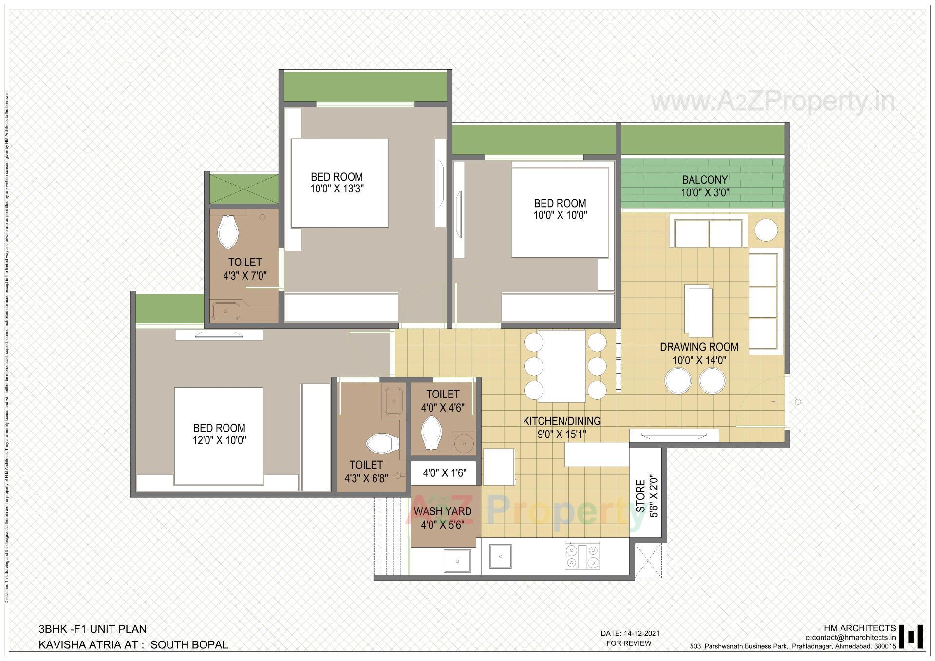 Layout of real estate project Kavisha Atria located at Shela, Ahmedabad, Gujarat