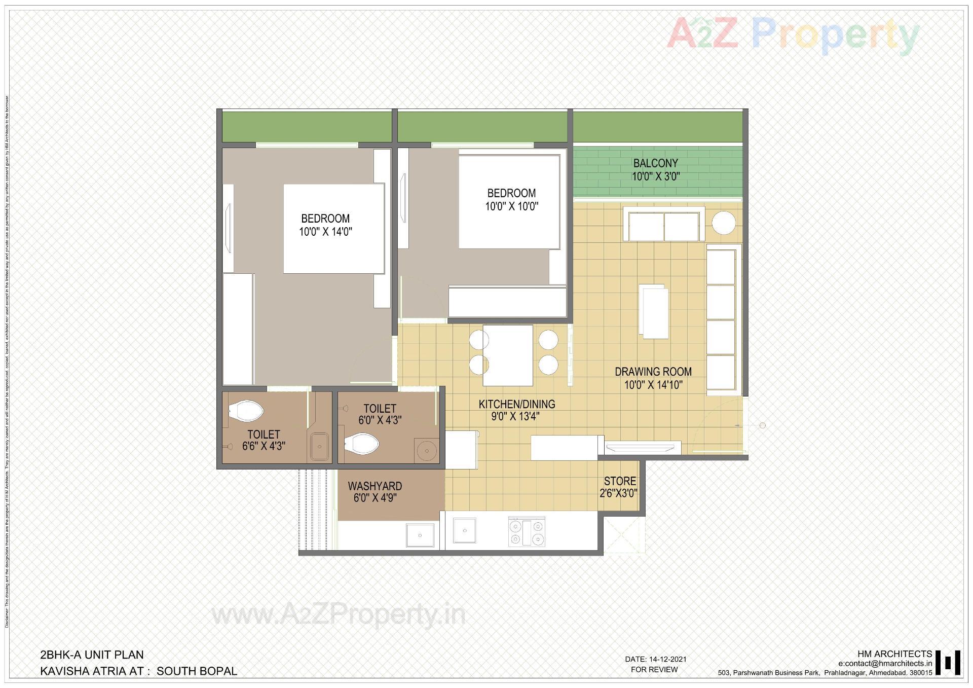Layout of real estate project Kavisha Atria located at Shela, Ahmedabad, Gujarat
