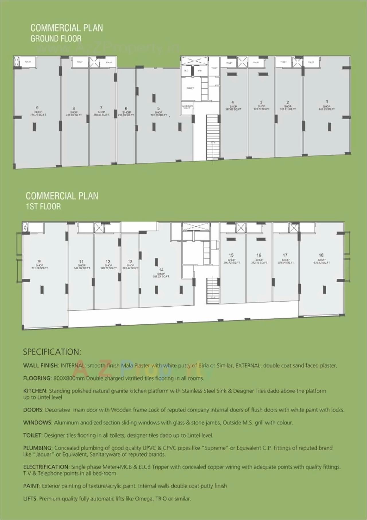 Layout of real estate project Kavisha Celebrations located at Ghuma, Ahmedabad, Gujarat