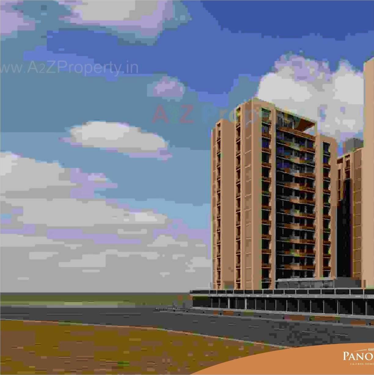 3D Elevation of real estate project Kavisha Panorama located at Ghuma, Ahmedabad, Gujarat