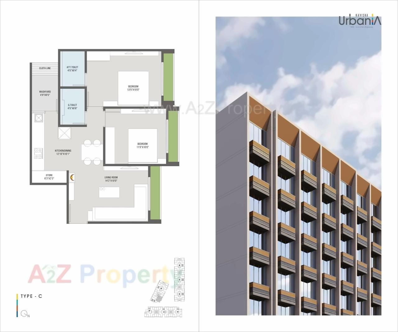 Layout of real estate project Kavisha Urbania located at Ghuma, Ahmedabad, Gujarat