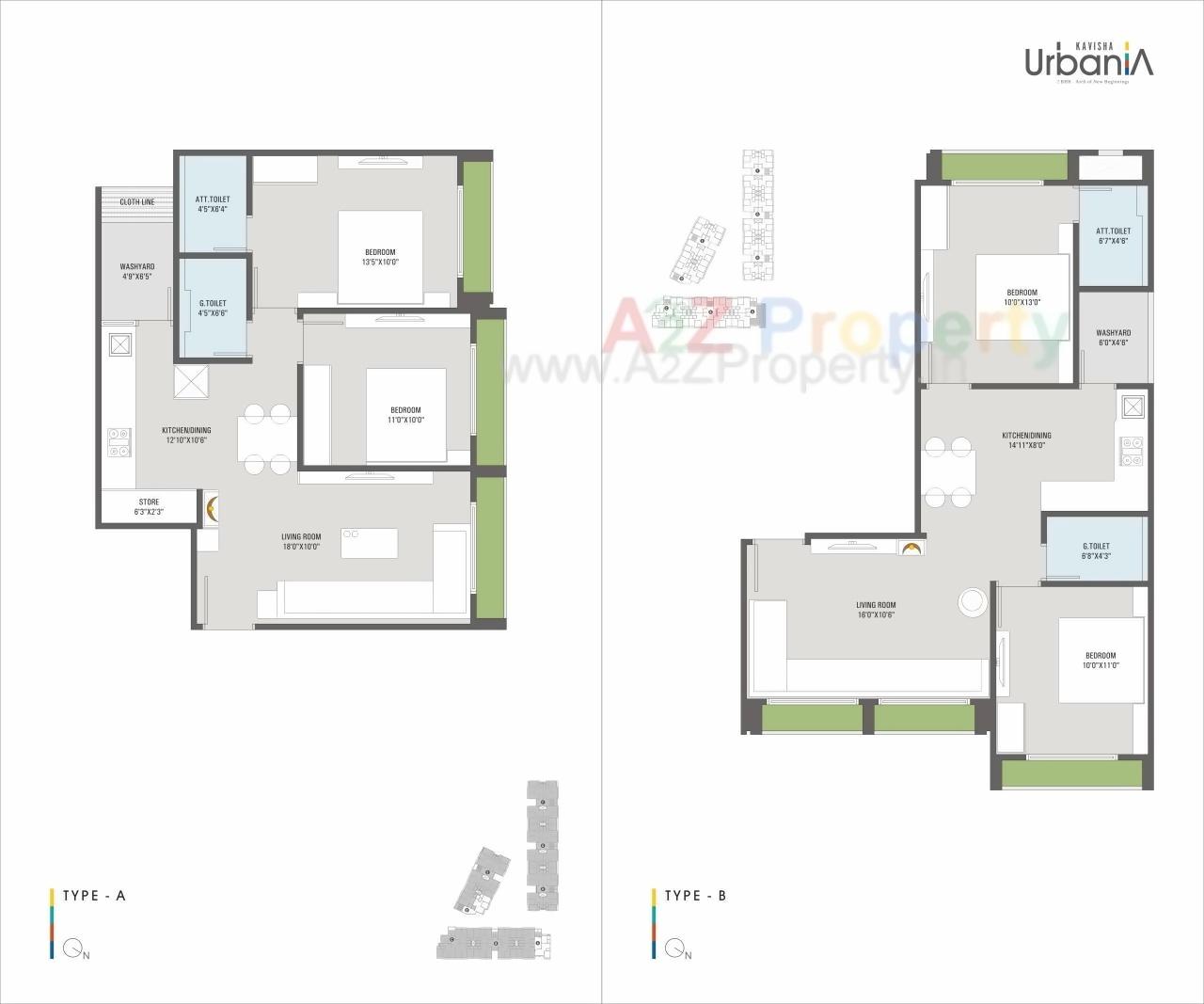 Layout of real estate project Kavisha Urbania located at Ghuma, Ahmedabad, Gujarat