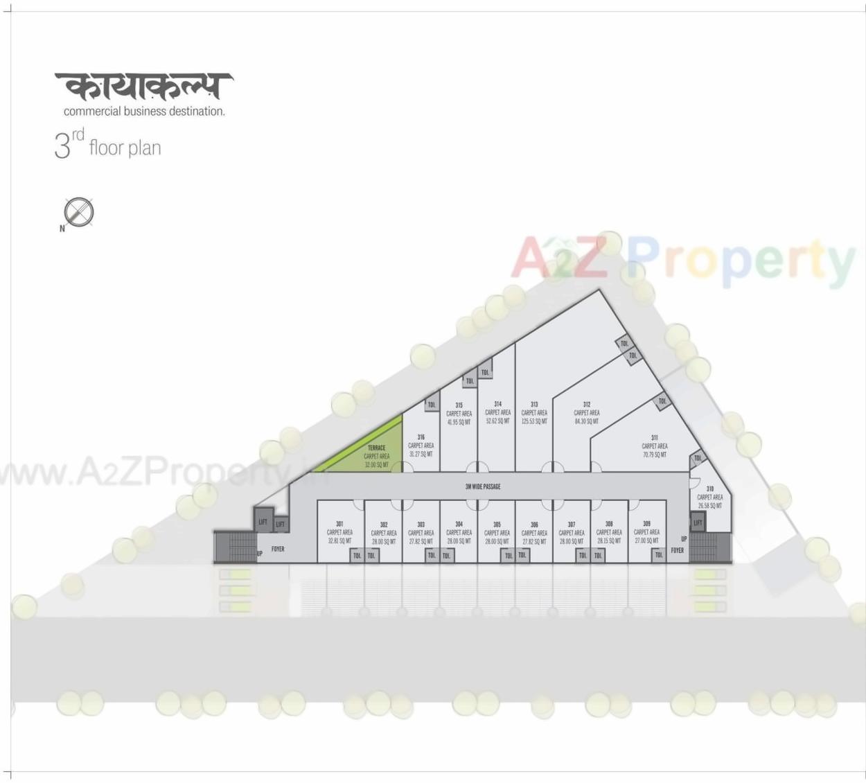Layout of real estate project Kayakalp Avenue located at Naroda, Ahmedabad, Gujarat