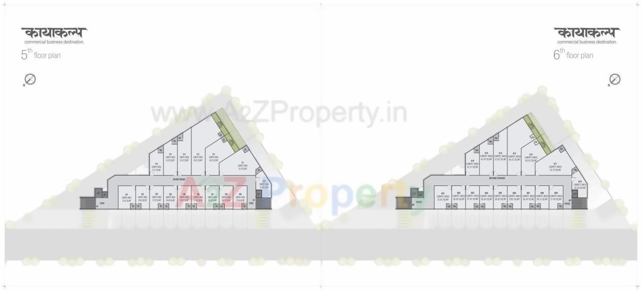 Layout of real estate project Kayakalp Avenue located at Naroda, Ahmedabad, Gujarat