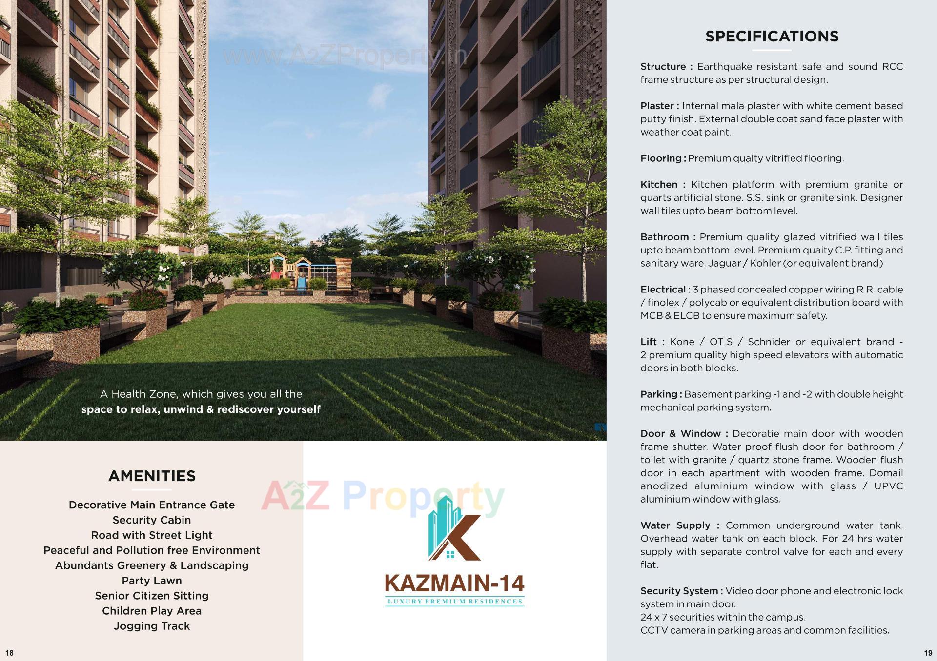 3D Elevation of real estate project Kazmain located at Maktampura, Ahmedabad, Gujarat