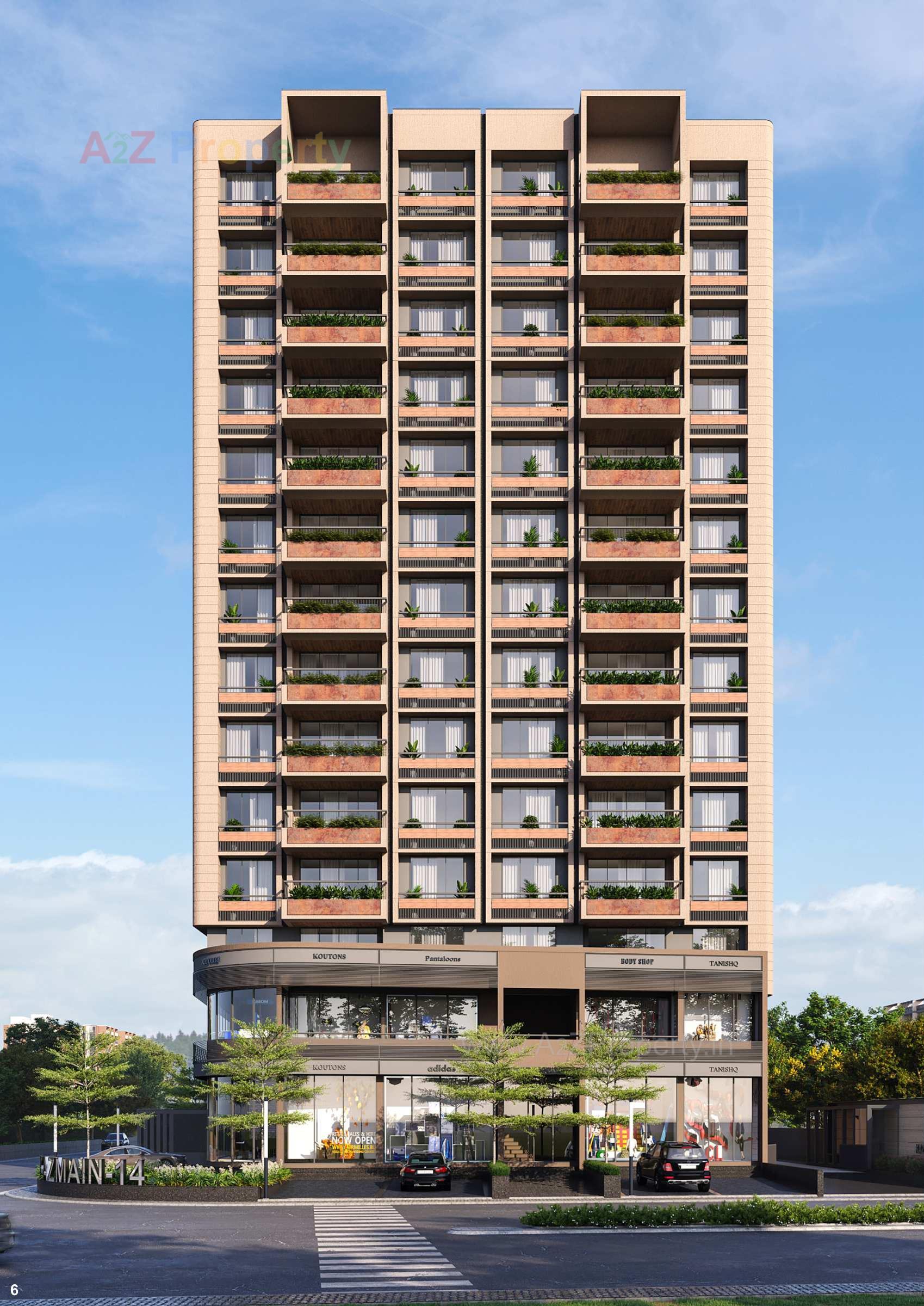 3D Elevation of real estate project Kazmain located at Maktampura, Ahmedabad, Gujarat