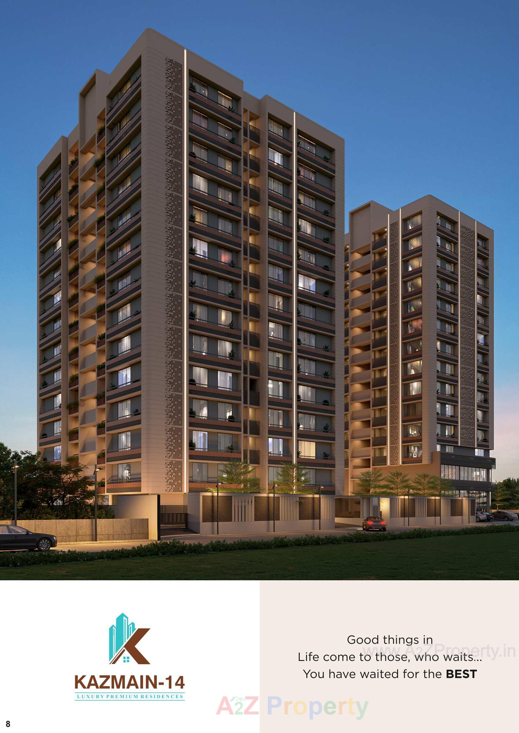 3D Elevation of real estate project Kazmain located at Maktampura, Ahmedabad, Gujarat