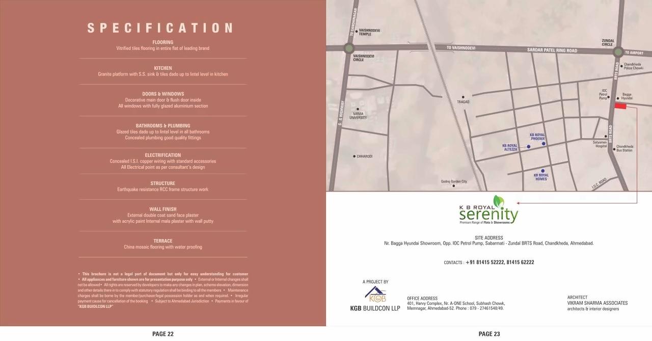  of real estate project Kb Royal Serenity located at Chandkheda, Ahmedabad, Gujarat