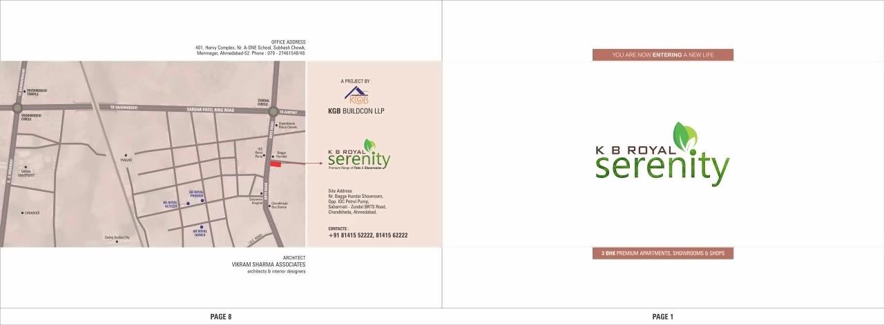  of real estate project Kb Royal Serenity located at Chandkheda, Ahmedabad, Gujarat