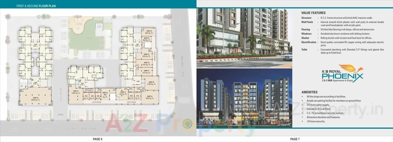 Layout of real estate project Kb Royalphoenix located at City, Ahmedabad, Gujarat
