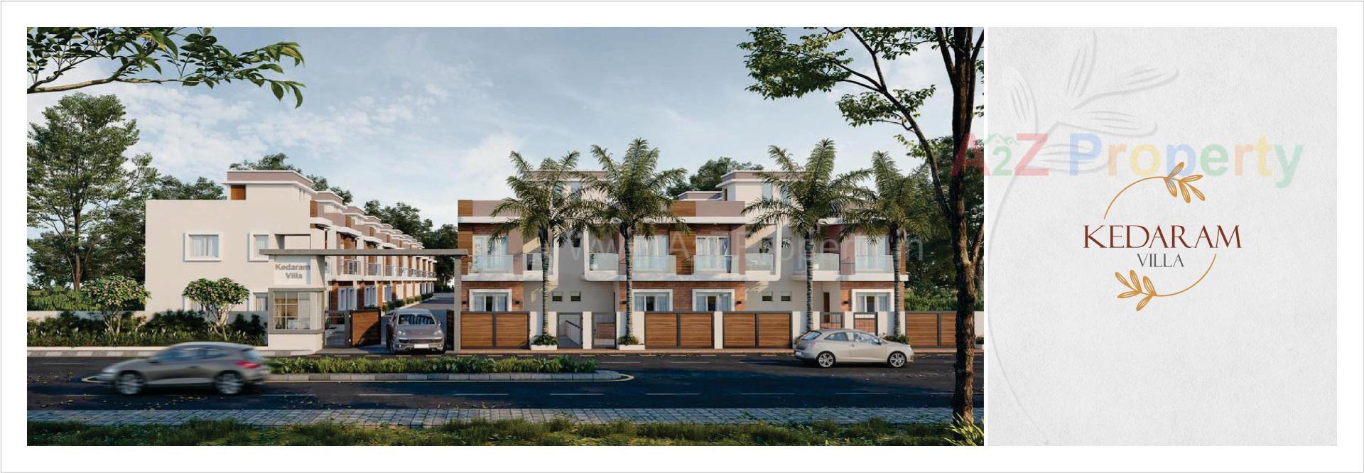 3D Elevation of real estate project Kedaram Villa located at Vatva, Ahmedabad, Gujarat