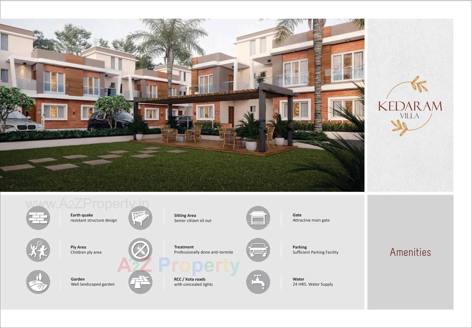 3D Elevation of real estate project Kedaram Villa located at Vatva, Ahmedabad, Gujarat