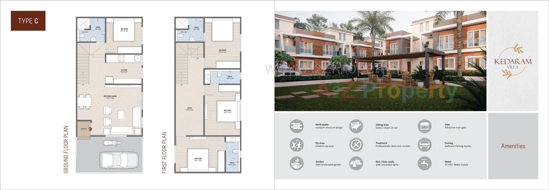 Layout of real estate project Kedaram Villa located at Vatva, Ahmedabad, Gujarat