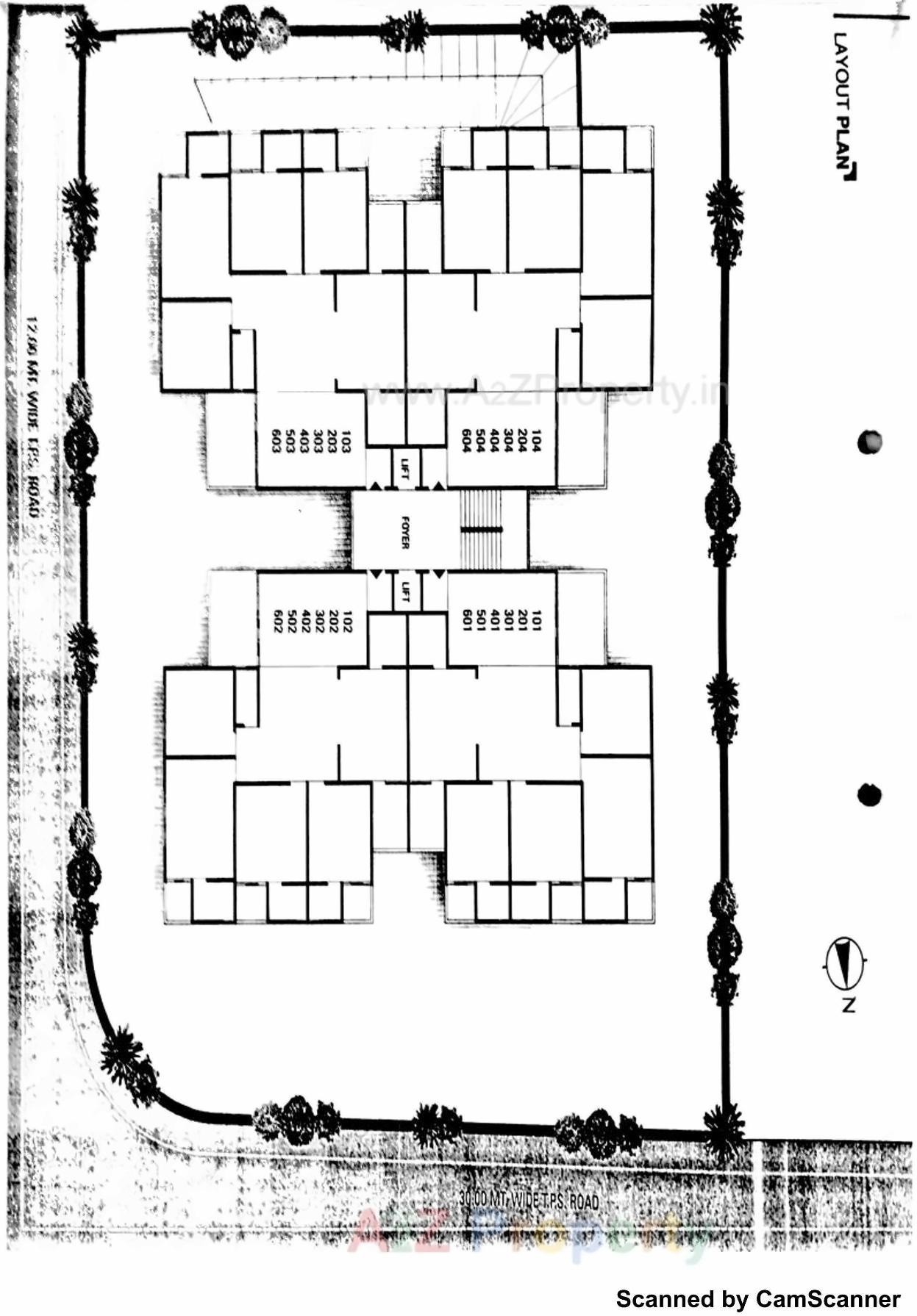Layout of real estate project Kemps Corner located at Nikol, Ahmedabad, Gujarat
