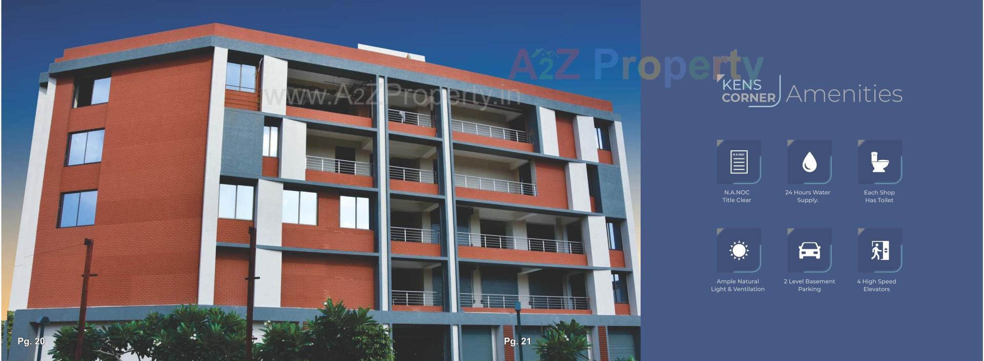 3D Elevation of real estate project Kens Corner located at Ahmedabad, Ahmedabad, Gujarat