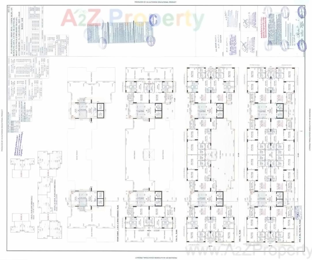 Layout of real estate project Kesar Alanta located at Chharodi, Ahmedabad, Gujarat