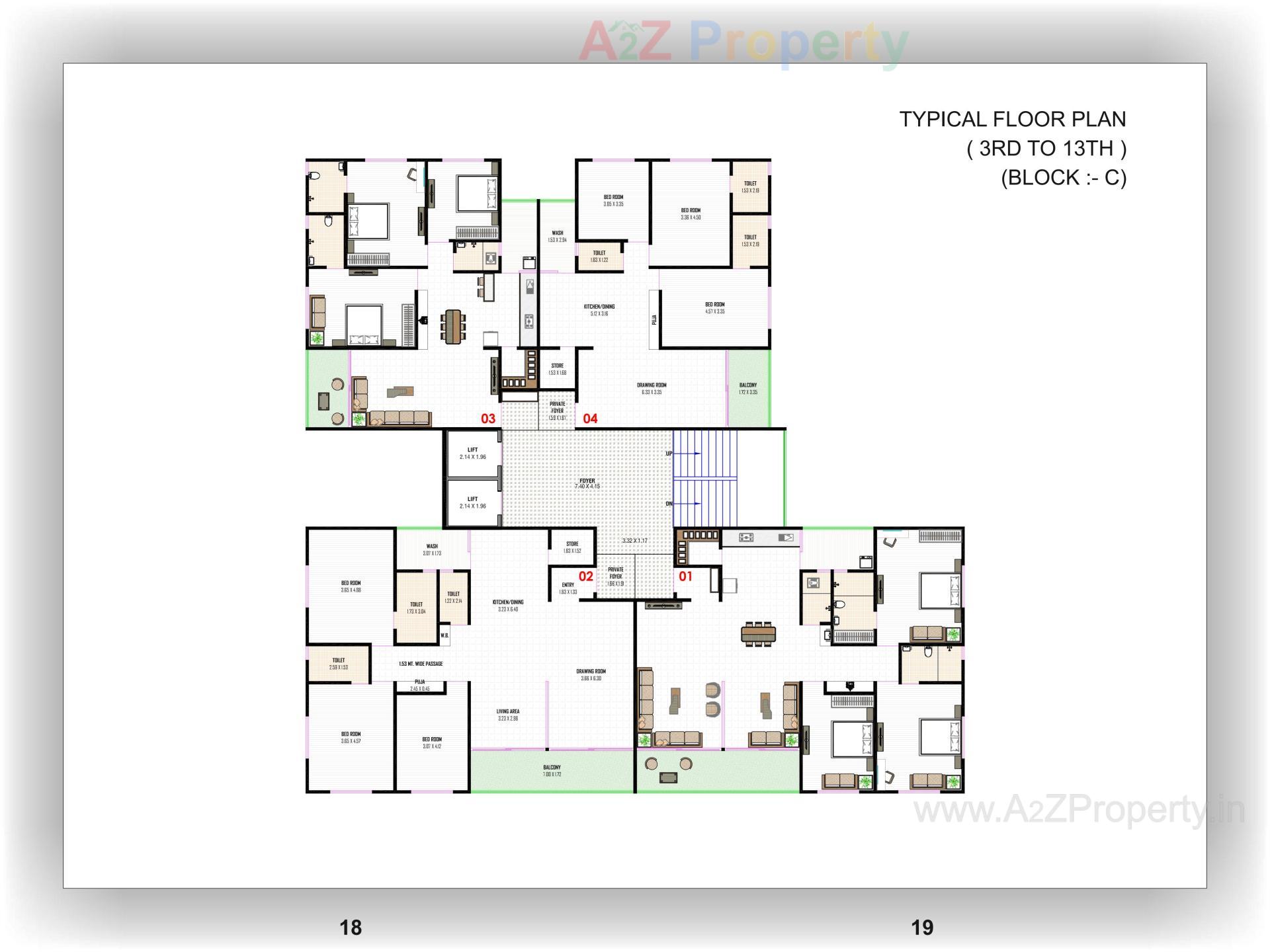 Layout of real estate project Kesar Empire located at Nikol, Ahmedabad, Gujarat