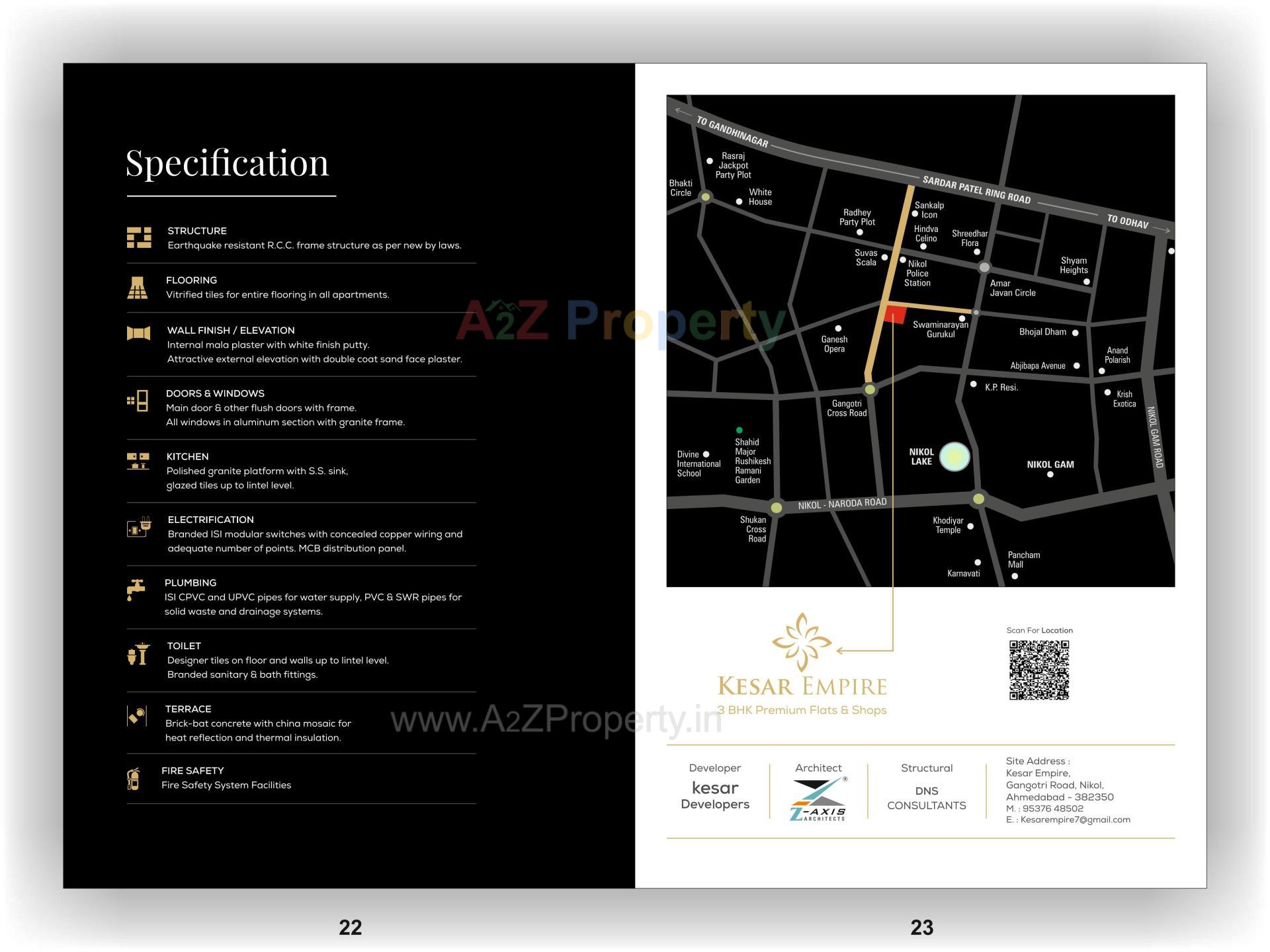  of real estate project Kesar Empire located at Nikol, Ahmedabad, Gujarat