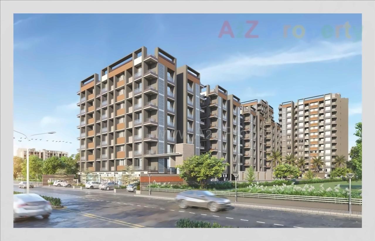 3D Elevation of real estate project Kesar Exotica located at Naroda, Ahmedabad, Gujarat
