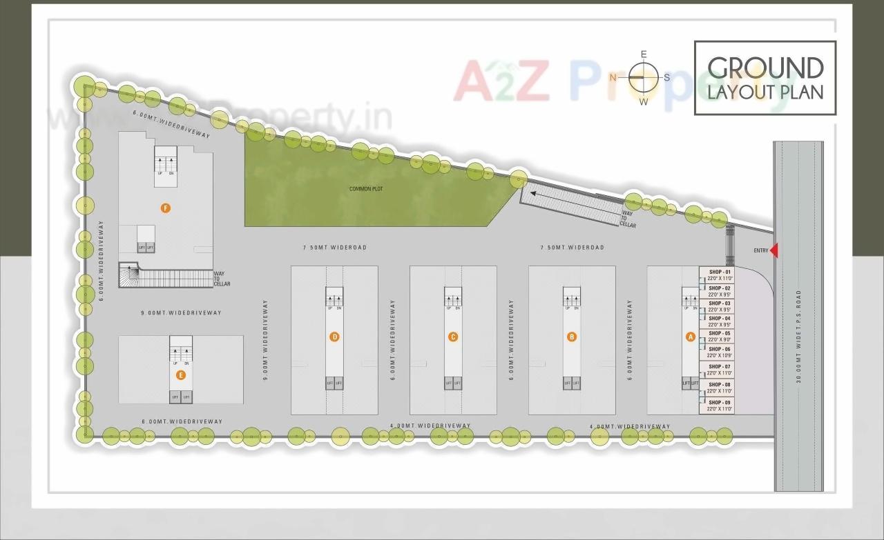 Layout of real estate project Kesar Exotica located at Naroda, Ahmedabad, Gujarat
